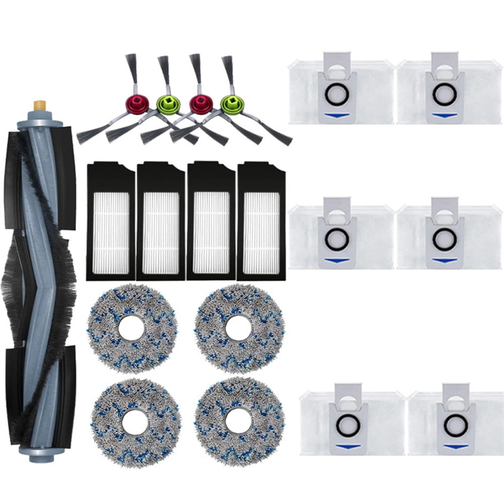 19-Pack Replacement Parts Kit For Ecovacs Deebot X1 Omni Turbo T10 Robot Vacuum Cleaner With Filter Brush Mop Cloths Dust Bag Accessories