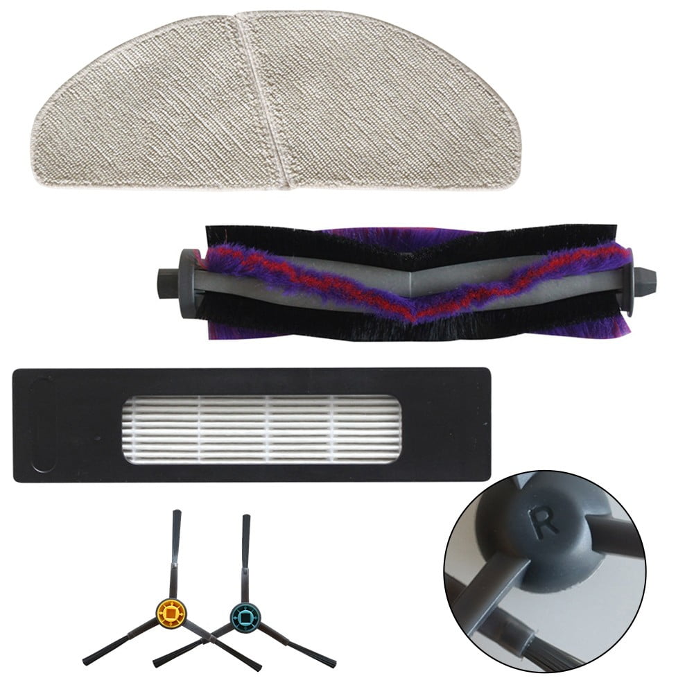 Eureka Ner800 Robot Vacuum Replacement Parts Kit With Main Brush Side Brushes Filters And Mop Cloths For Eureka Vacuum Cleaner Accessories B