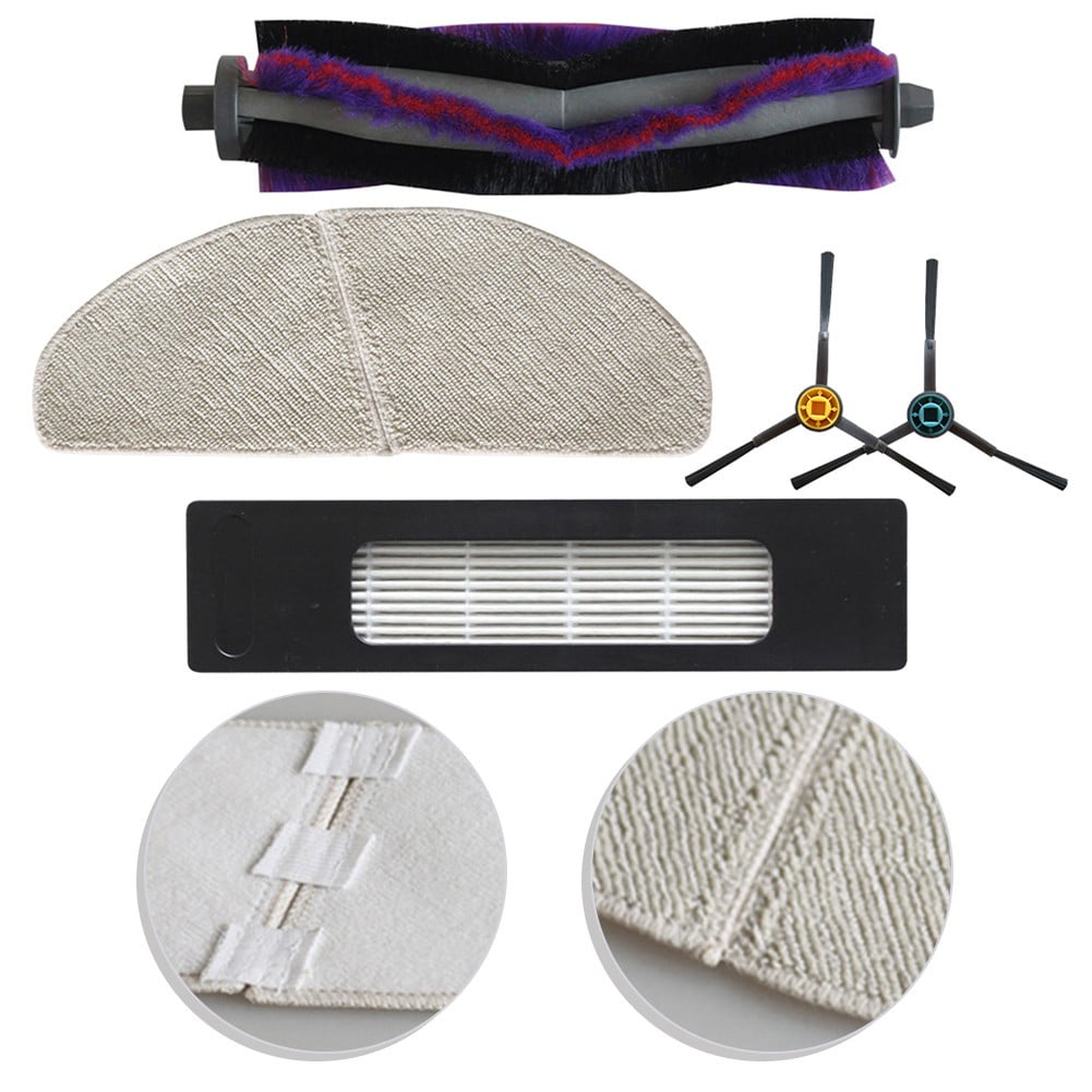 Eureka Ner800 Robot Vacuum Replacement Parts Kit With Main Brush Side Brushes Filters And Mop Cloths For Eureka Vacuum Cleaner Accessories B