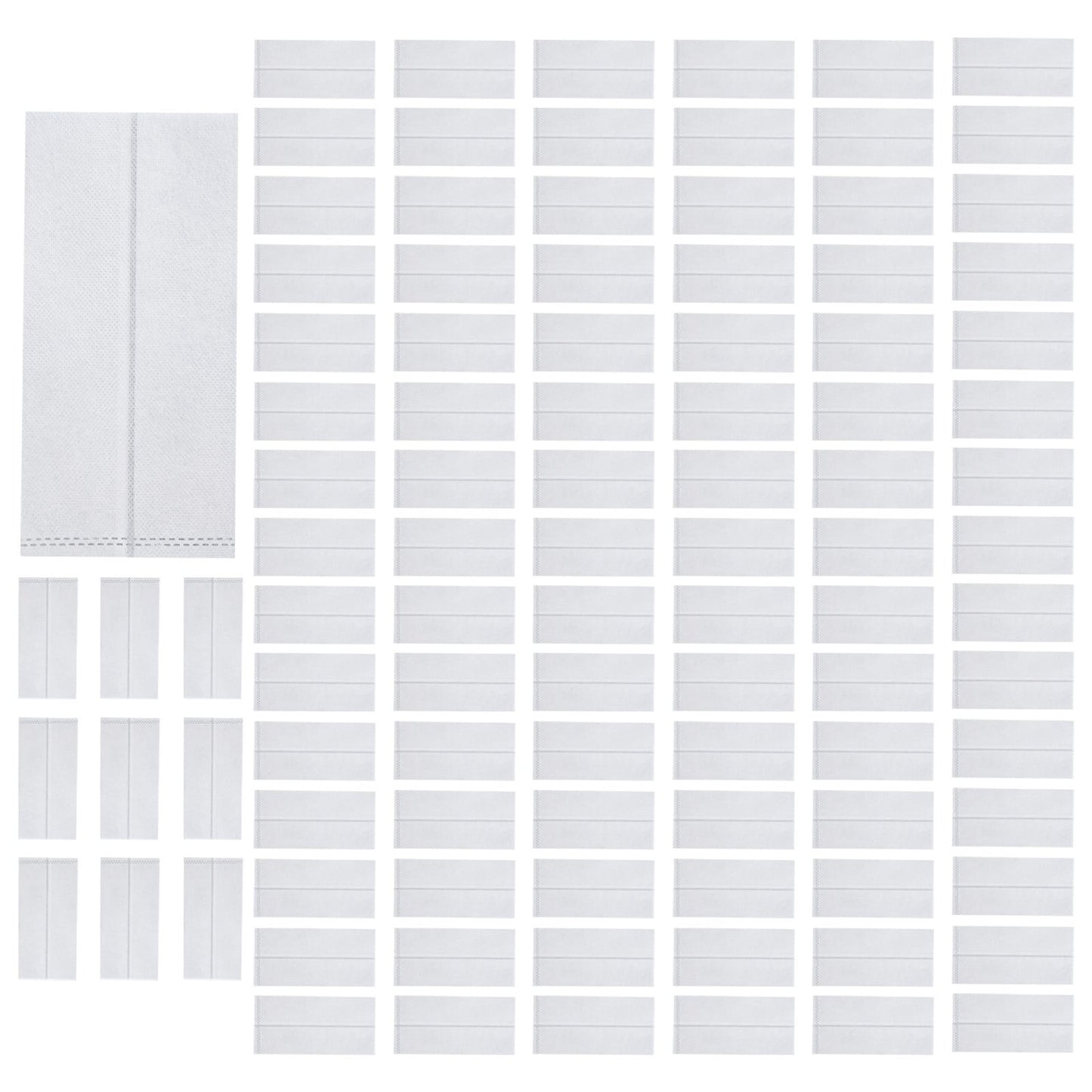 100Pcs White Non-Woven Fabric Plant Grow Bags For Seedlings Flowers Vegetables - Biodegradable Nursery Pots In 6 Sizes From 10X12Cm To 24X27Cm - Breathable Garden Planting Containers 12X15Cm Folding