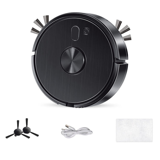 Smart Robot Vacuum Cleaner With Self-Charging App Control Multiple Cleaning Modes For Home Floors White Or Black Black black