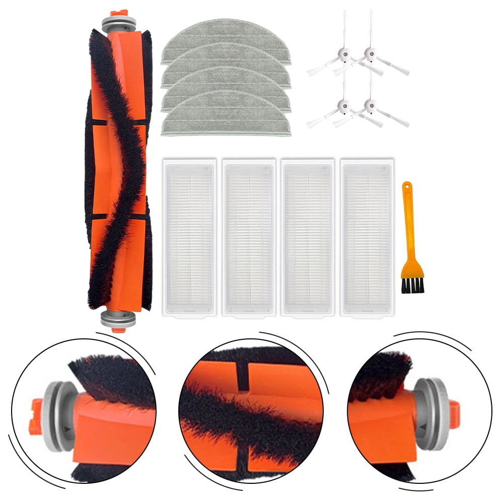 Redroad G10 Alpha 3 Vxvc25 Robot Vacuum Cleaner Replacement Parts Kit With Filter Main Brush Side Brushes Mop Cloths Cleaning Brush