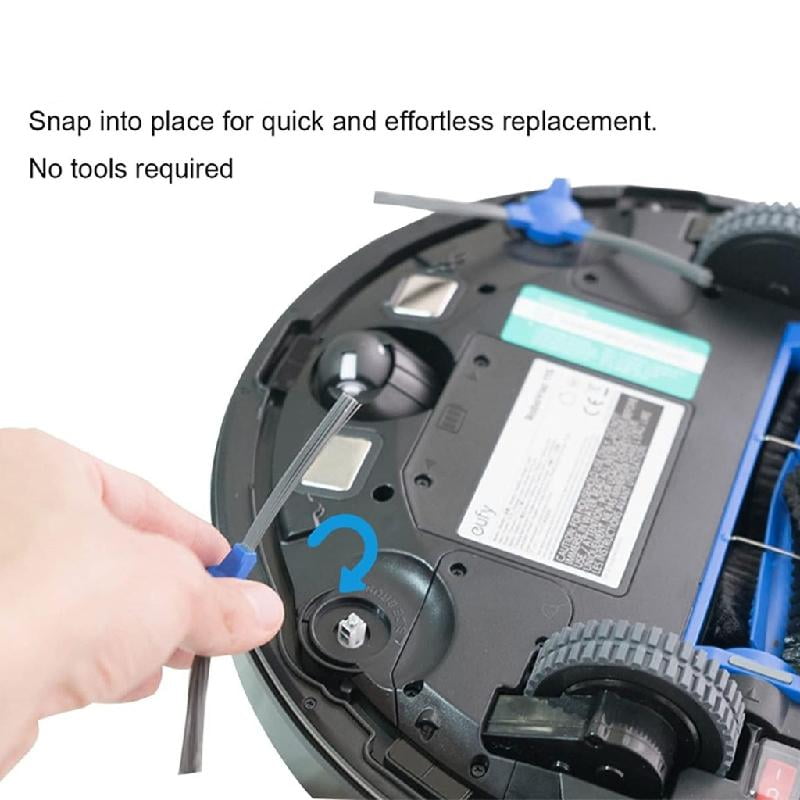 JZROCKER 10 Pack Replacement Side Brushes Tool Easy Installation Sweeper Part Suitable for 11S 30C Robot Vacuum