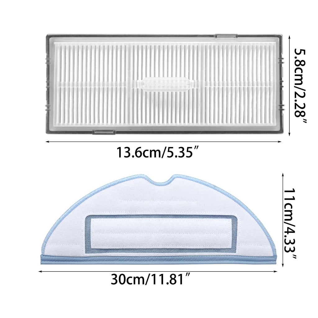 Yammee Plastic Robot Vacuum Cleaner Accessories Robot Replacement Sweeper Tools Mop Pad Replacement Part for Roborock S7 T7s