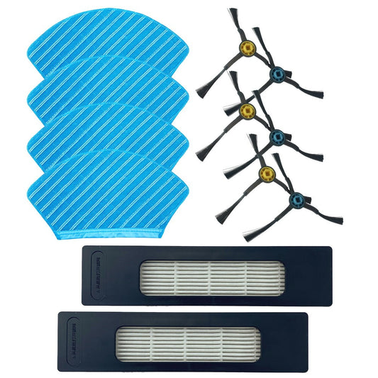 YASONIC Main Brush Filters Side Brush Mop Cloth Kit For Fakir Robert R-S 770 Replacement Home Appliance Robot Sweeper Spare Part