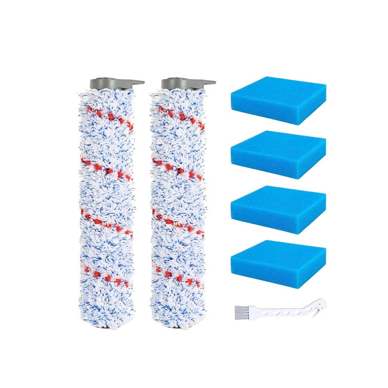 Compatible with TINECO floor sweeper HF10E-01 series replacement parts, including roller brush, filter cotton, and cleaning brush set
