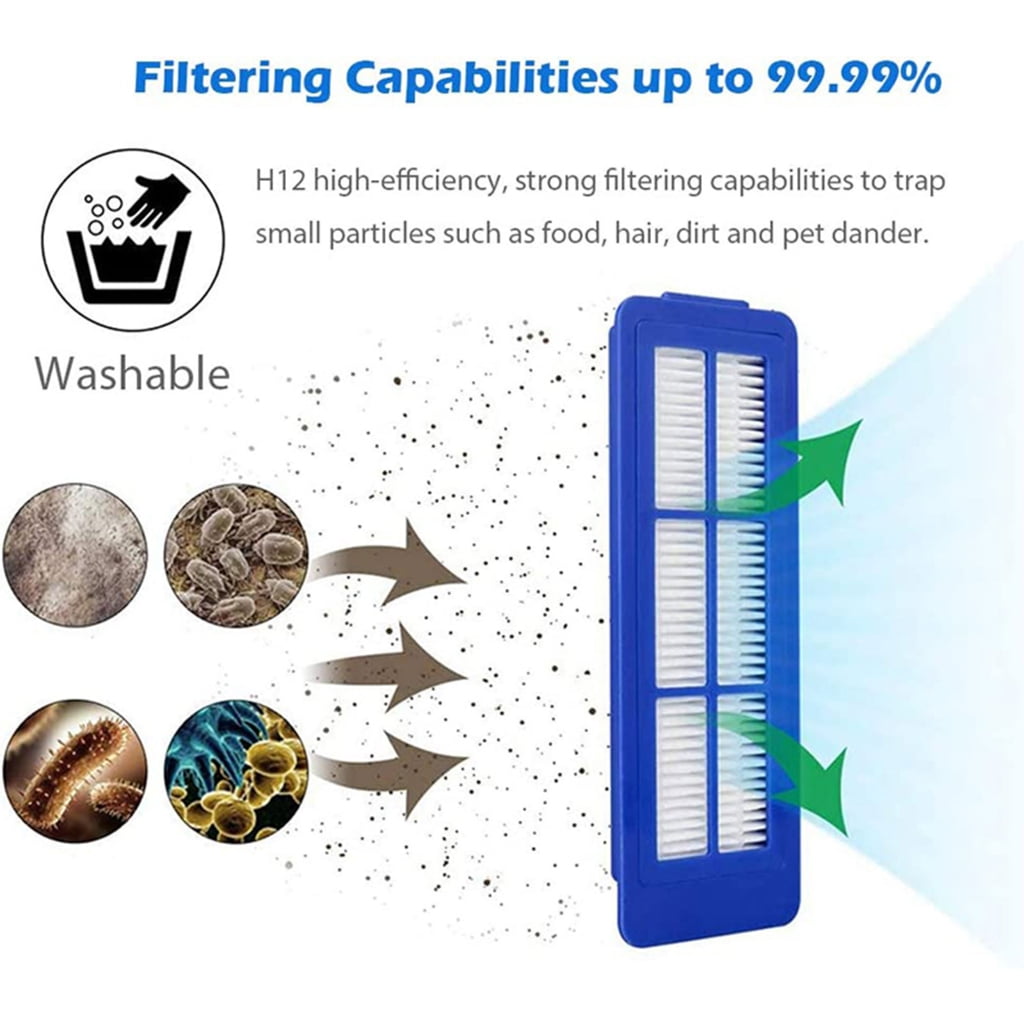 10PCS Filters Robot Vacuum Cleaner Part Accessories Robot Replacement Sweeper Tools Plastic Sweeping Robot Part Filters