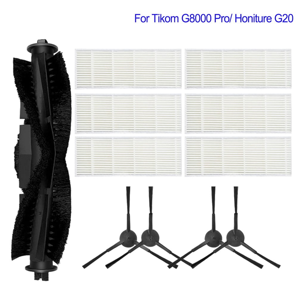 Main Roller Brush For Tikom G8000 Pro/Honiture G20 Vacuum Cleaner Accessories Roller Side Brush Filter Mop Cloths Sweeper Part A