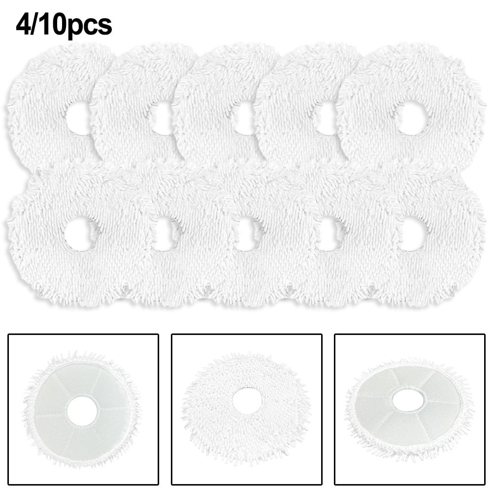 4/10 Packs Mop Cloth Kits For Midea V12 Vacuum Cleaner Replacement Spare Parts Accessories Mop Cloth Rags Sweeper Cleaning Tools 10 PACK