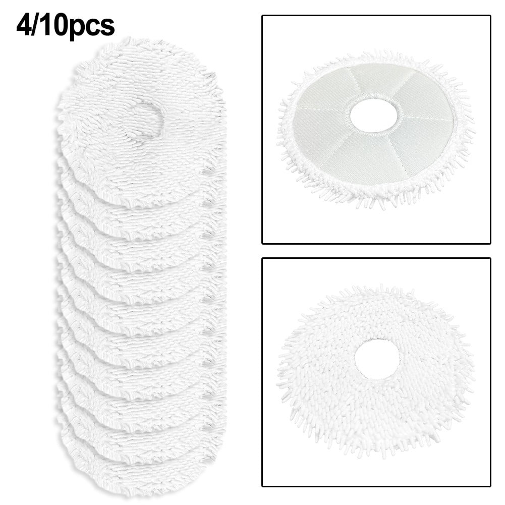 4/10 Packs Mop Cloth Kits For Midea V12 Vacuum Cleaner Replacement Spare Parts Accessories Mop Cloth Rags Sweeper Cleaning Tools 10 PACK