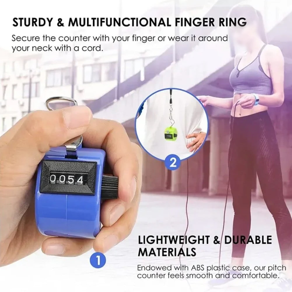 Ergonomic Hand Counter Device for Accurate Counting in Events and Stores white