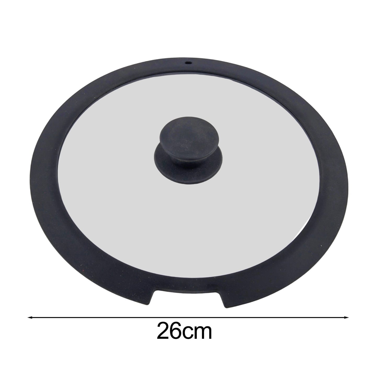 Sleek Black White Silicone Lids Available in Size Range of 18cm to 26cm B 20CM A 26CM