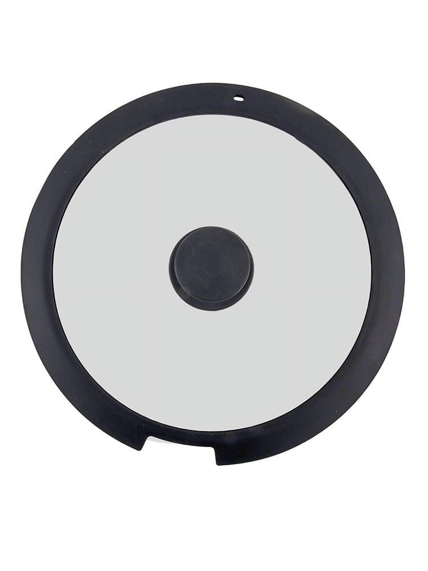 Sleek Black White Silicone Lids Available in Size Range of 18cm to 26cm B 20CM A 26CM