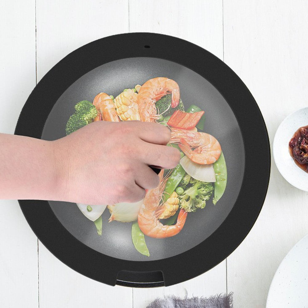 Sleek Black White Silicone Lids Available in Size Range of 18cm to 26cm B 20CM B 26CM