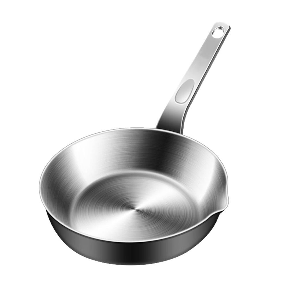 Compact Stainless Steel Sauce Pan Mini Egg Skillet for Easy Cooking and Pouring Suitable for Gas and Induction Stoves S M
