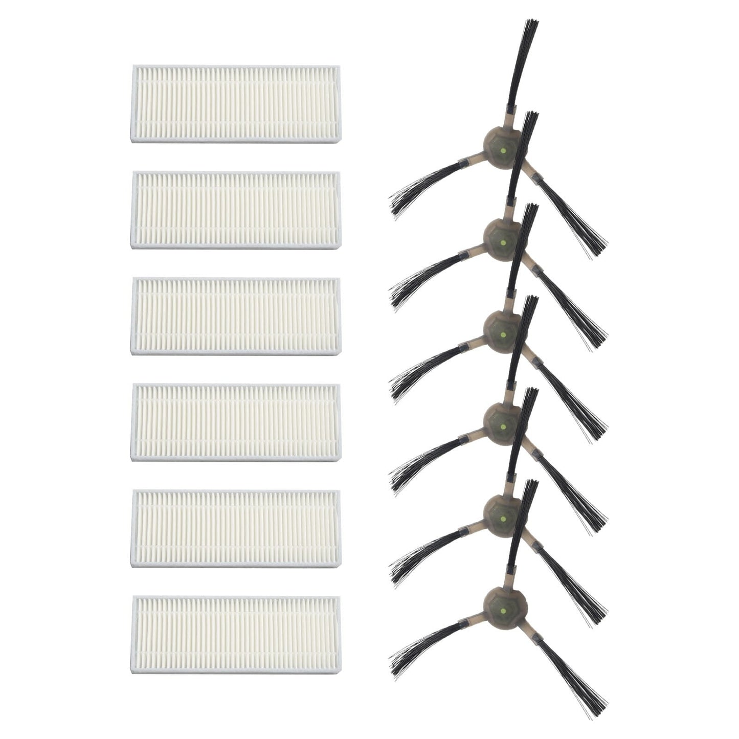 Upgrade Your Cleaning Experience with Replacement Filters and Side Brushes for EICOBOT R20 Robot Vacuum Cleaner