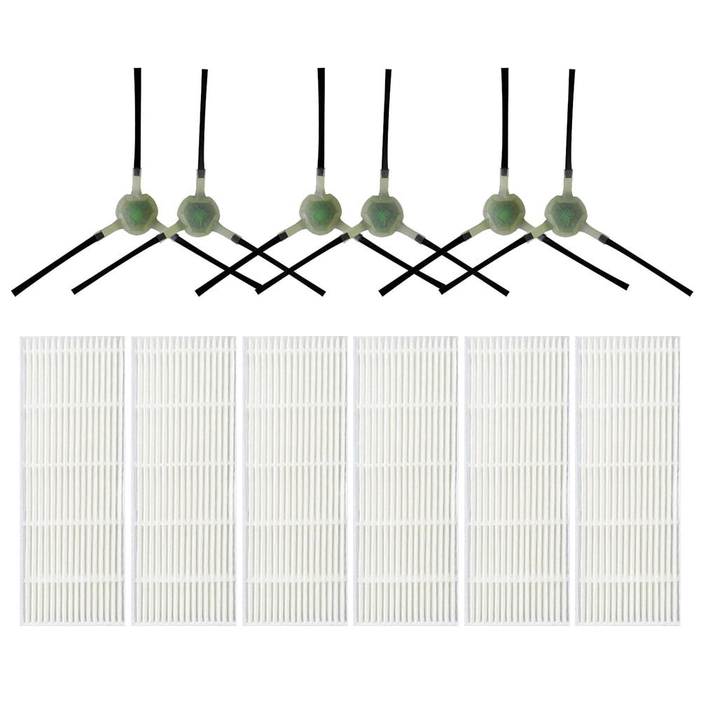 Upgrade Your Cleaning Experience with Replacement Filters and Side Brushes for EICOBOT R20 Robot Vacuum Cleaner