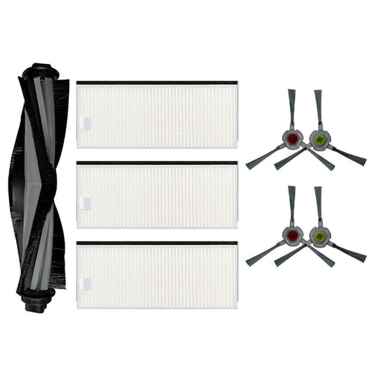 For Ecovacs DEEBOT Buddy Pack U2 Robot Filters, Main Brush & Side Brushes For Hard Floor Carpet Pet Hair Cleaning Accessories