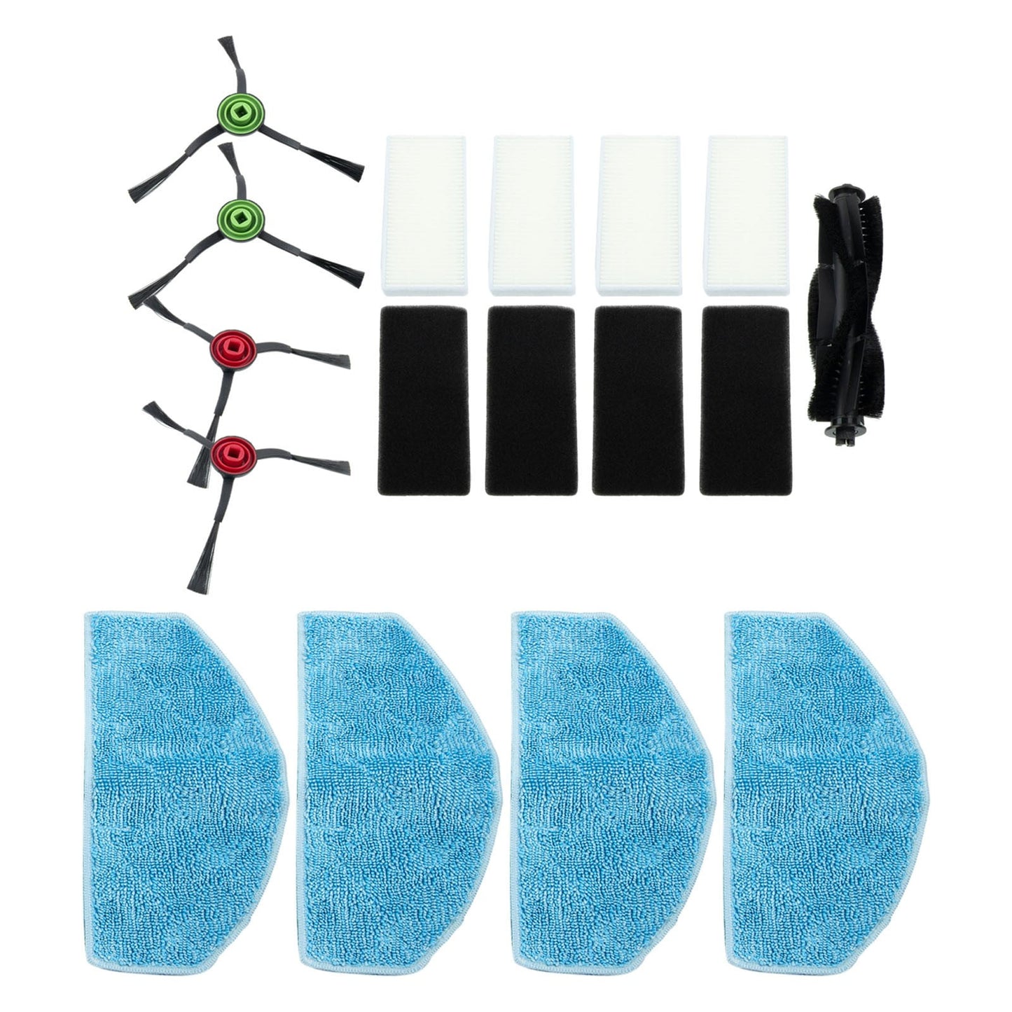 Luolandi Main Roller Brush For Tikom G8000 Pro/Honiture G20 Vacuum Cleaner Accessories Roller Side Brush Filter Mop Cloths Sweeper Part E