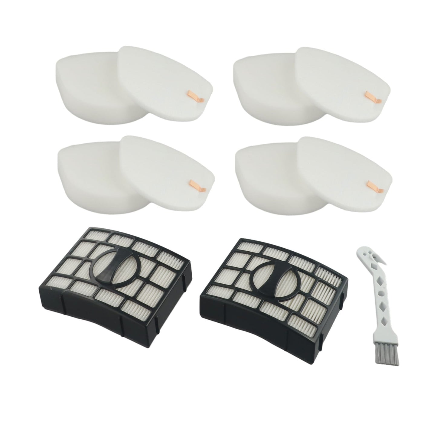 Replacement Filter Set for Shark Upright Vacuums Featuring Compatibility with Various Models Including CU530 and UV725