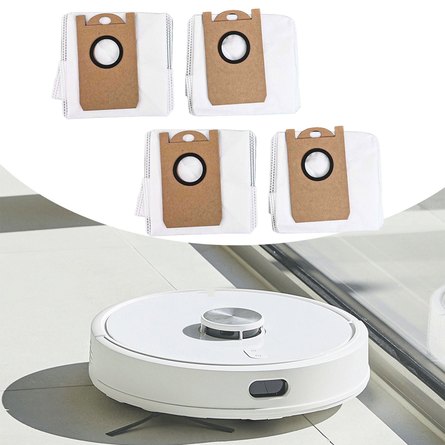 Robot Vacuum Bags Replacement Dust Bags Easy To Install Optimal Performance