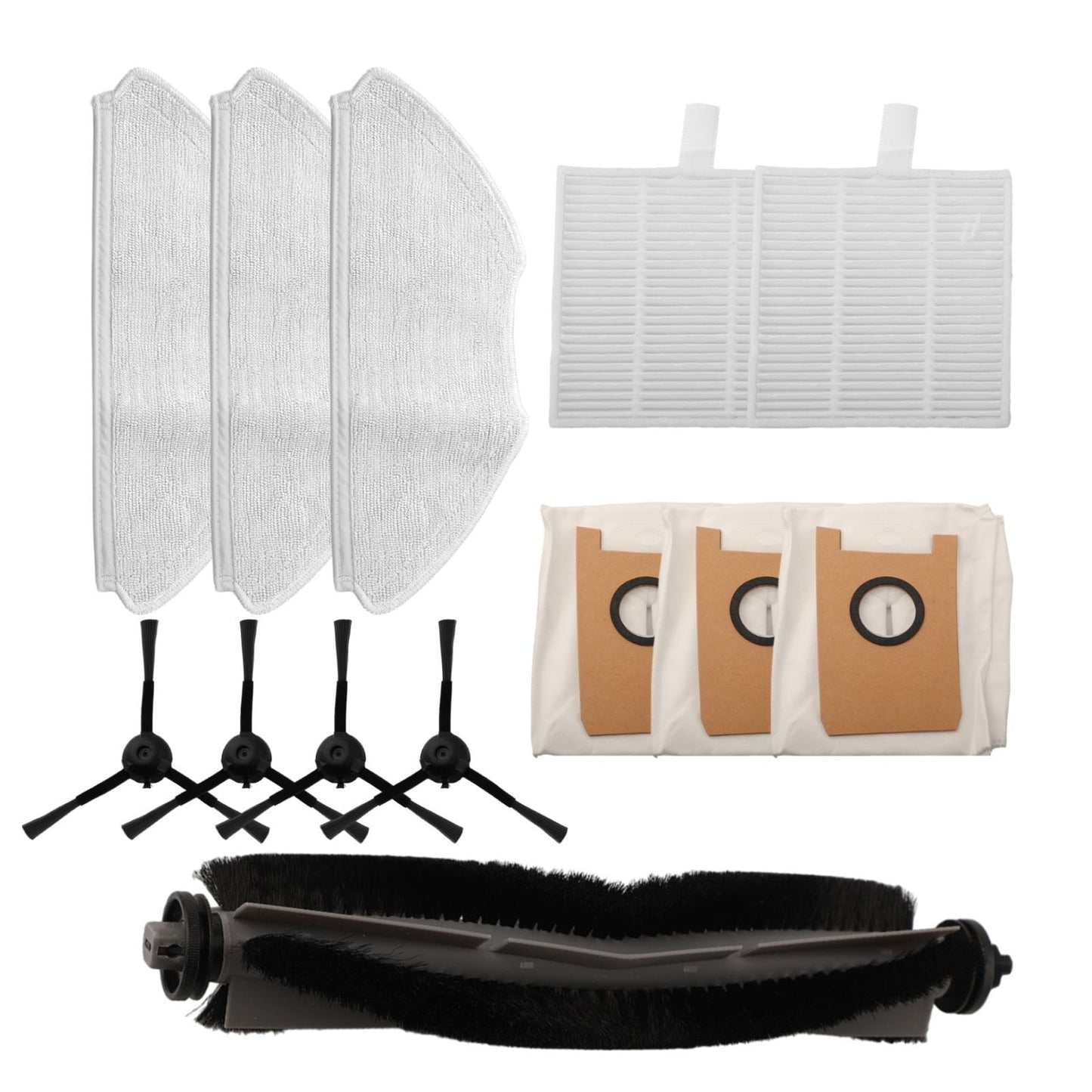 Main Brush Filters Mop Cloths Dust Bags For AIRROBO T20 T20+ Vacuum Cleaner A