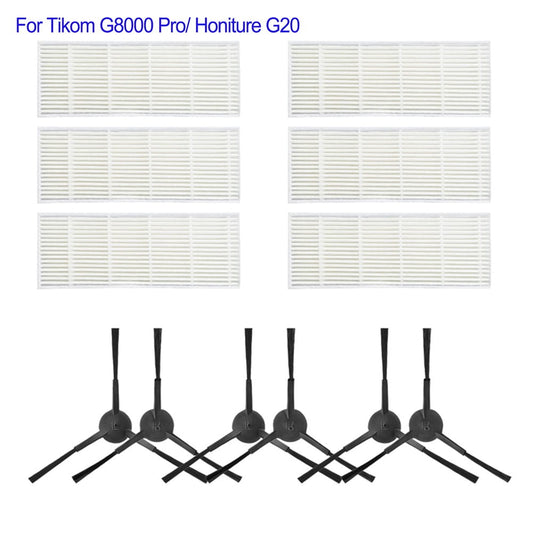 Main Roller Brush For Tikom G8000 Pro/Honiture G20 Vacuum Cleaner Accessories Roller Side Brush Filter Mop Cloths Sweeper Part C