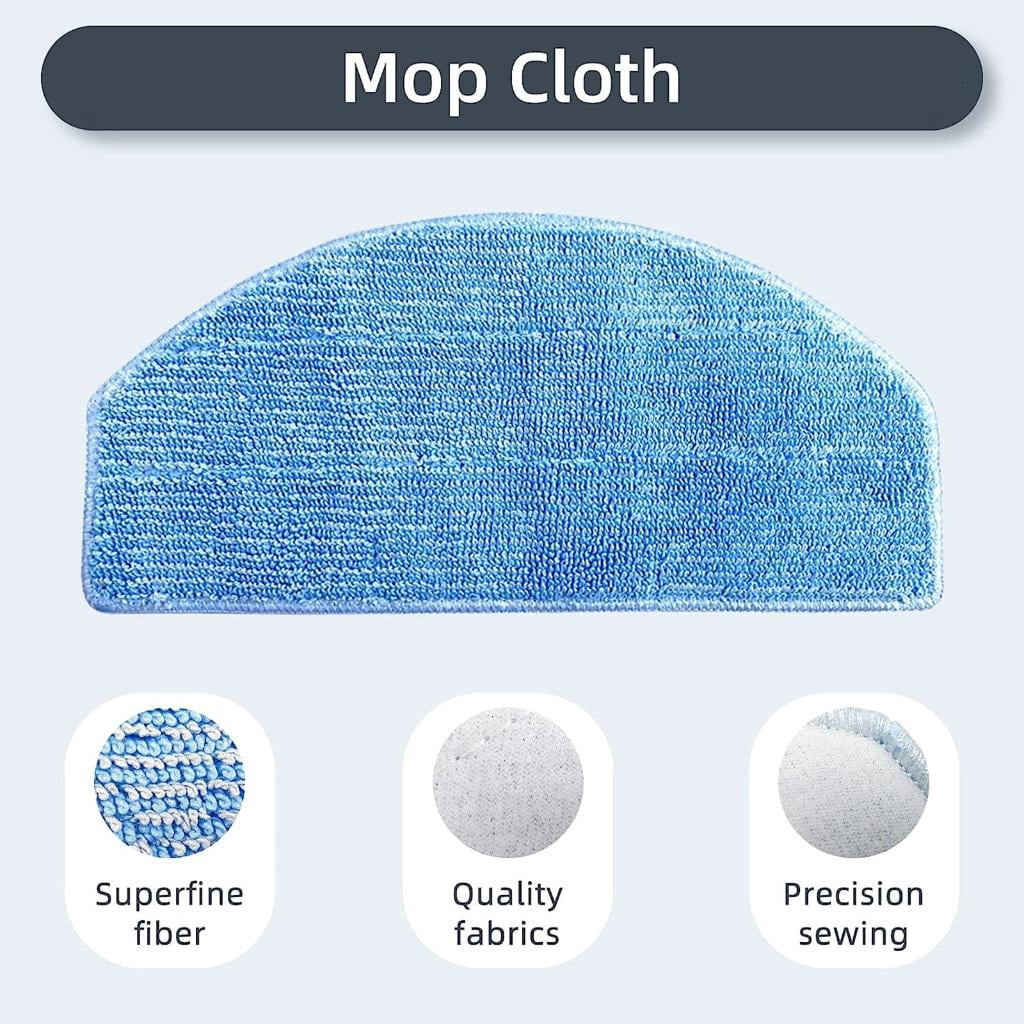 Sweeper HEPA Filter Vacuum Roller Brush Side Brush Mopping Pads Replacement for G8000 G8000Pro Sweeping Robot
