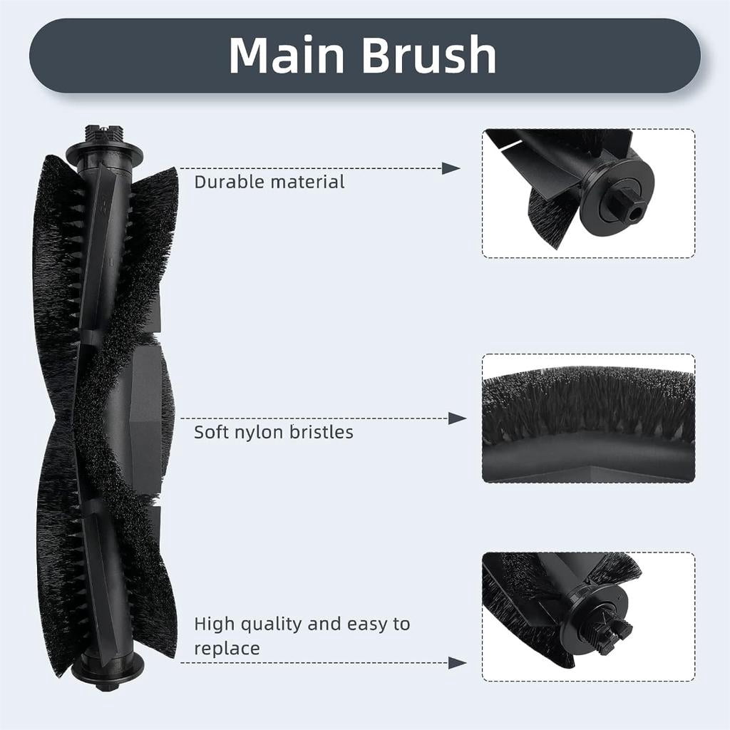 Sweeper HEPA Filter Vacuum Roller Brush Side Brush Mopping Pads Replacement for G8000 G8000Pro Sweeping Robot