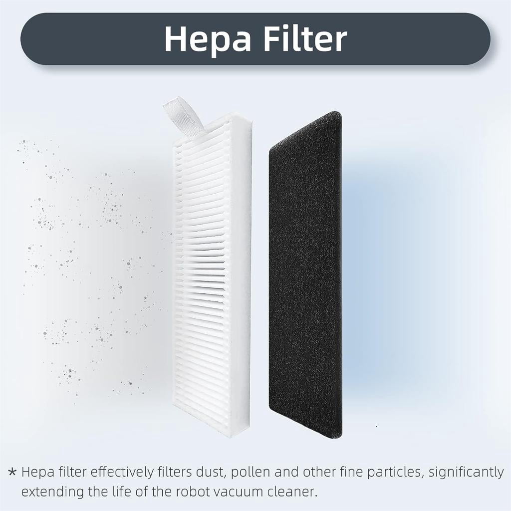Sweeper HEPA Filter Vacuum Roller Brush Side Brush Mopping Pads Replacement for G8000 G8000Pro Sweeping Robot