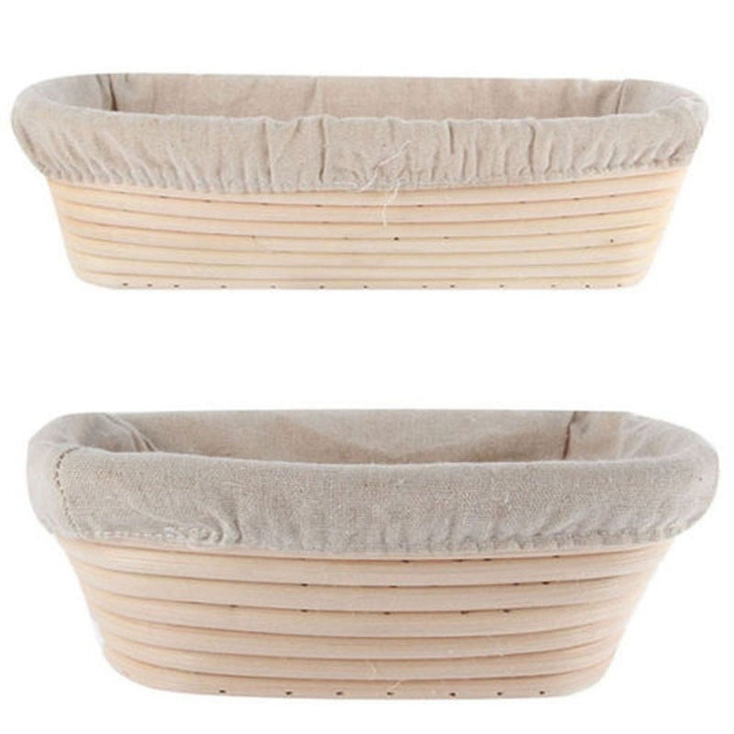 Lierteer Rattan Basket Bread Banneton Brotform Dough Proofing Proving Rattan Multi-Sizes 17*12*6 cm