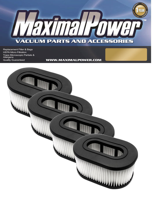 MaximalPower Replacement Filter Compatible for Hoover Foldaway, Widepath, Turbopower & Runabout Vacuum Cleaner 4 Pack