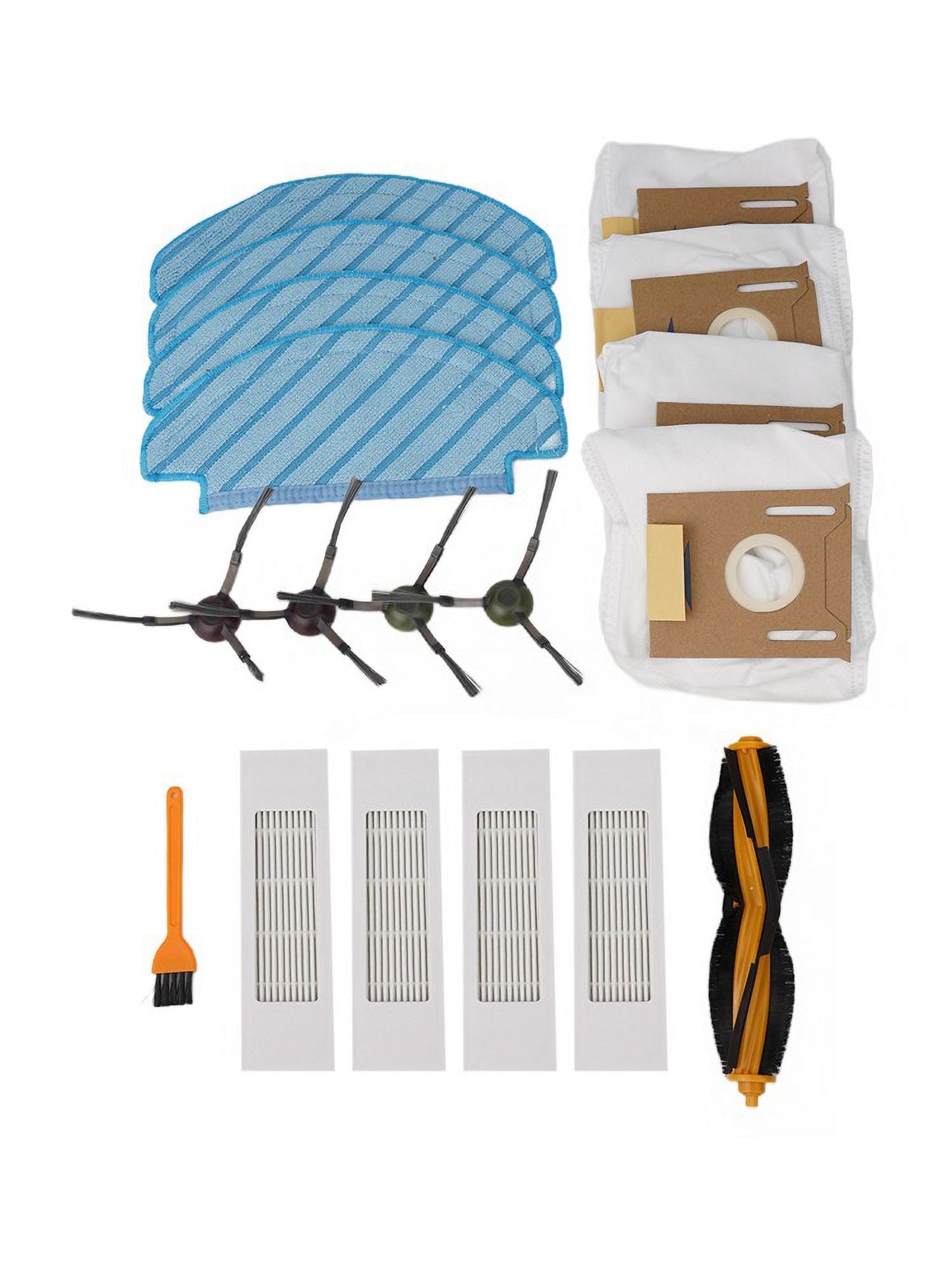 ECOVACS DEEBOOT N10/N10 PLUS Sweeping Machine Accessory Kit: Brush Roller, Side Brush, Mop Cloth, Filter, Dust Bag, Cleaning Brush Included
