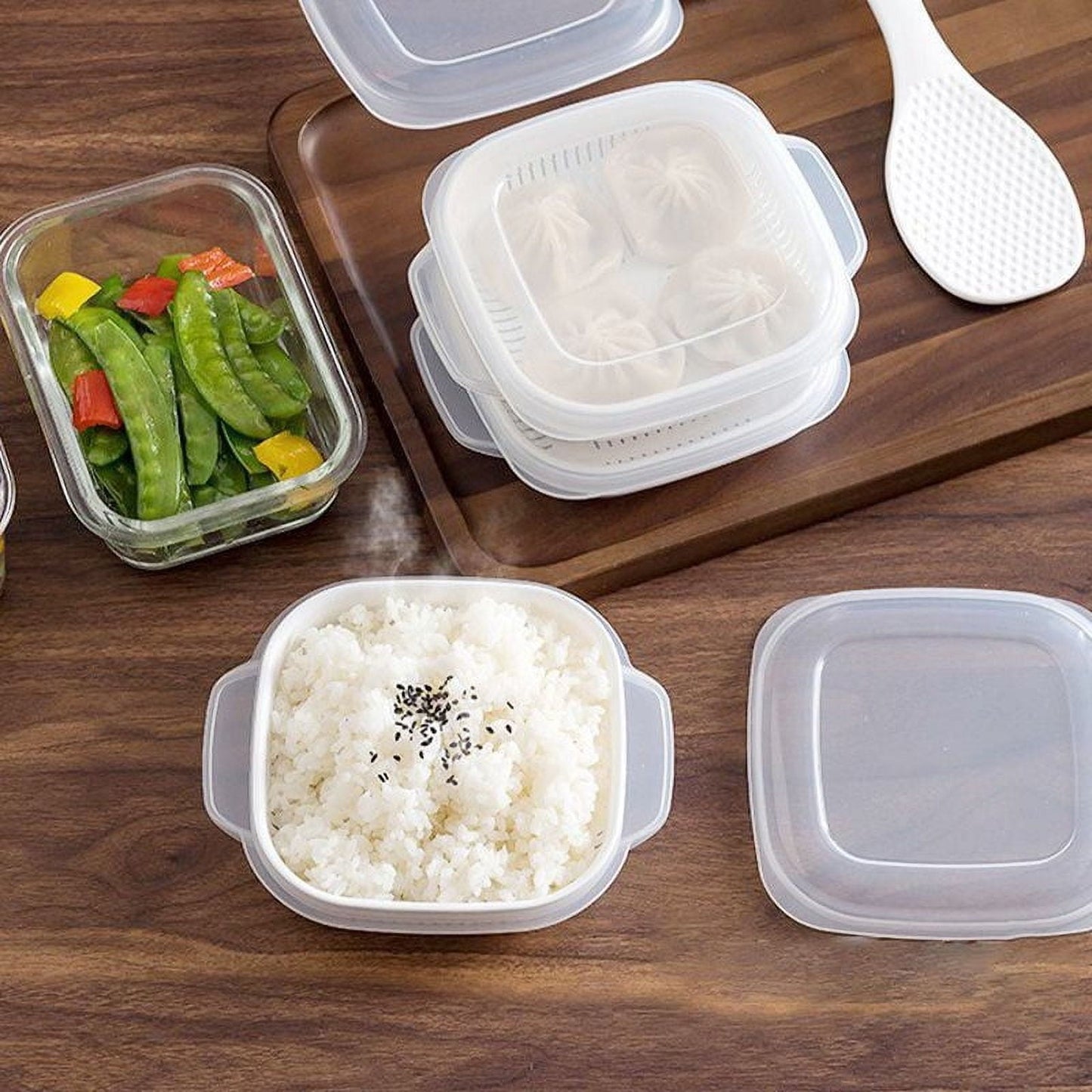 2 Pieces Microwave Bowls with Lids Small Microwave Steamer for Vegetables Microwave Cookware Microwave Safe Bowls Ramen Bowl Salad Dishes Food Container for Kitchen, 5.9X5.1X1.9in