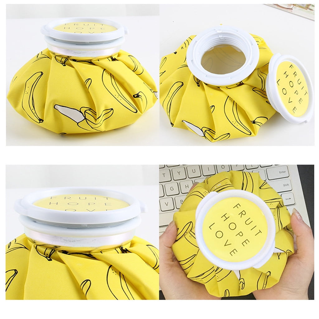 Hot and Cold Reusable Ice Bag for Sport Injuries, Ice Packs for Women Pain Relief 5.5" Mini Hot Cold Therapy for Head Shoulder Back Knee,Mini Ice Pack Hot and Cold Reusable Ice Bag Yellow