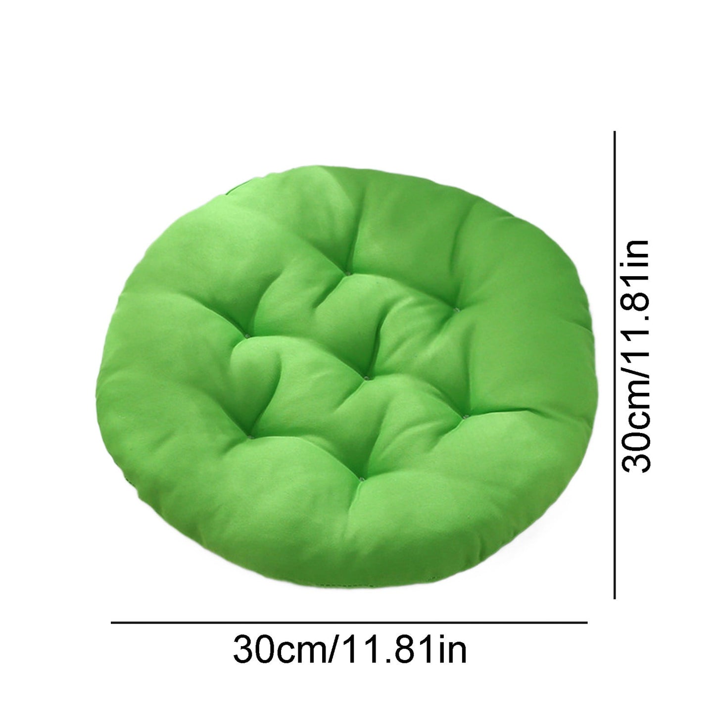 Round Bar Stool Cushion - Round Soft Chair Cushions Home Floor Pillow Indoor Corduroy Chair Pads Office Seat Cushion, Comfortable Sitting for Wooden or Metal Stools Green