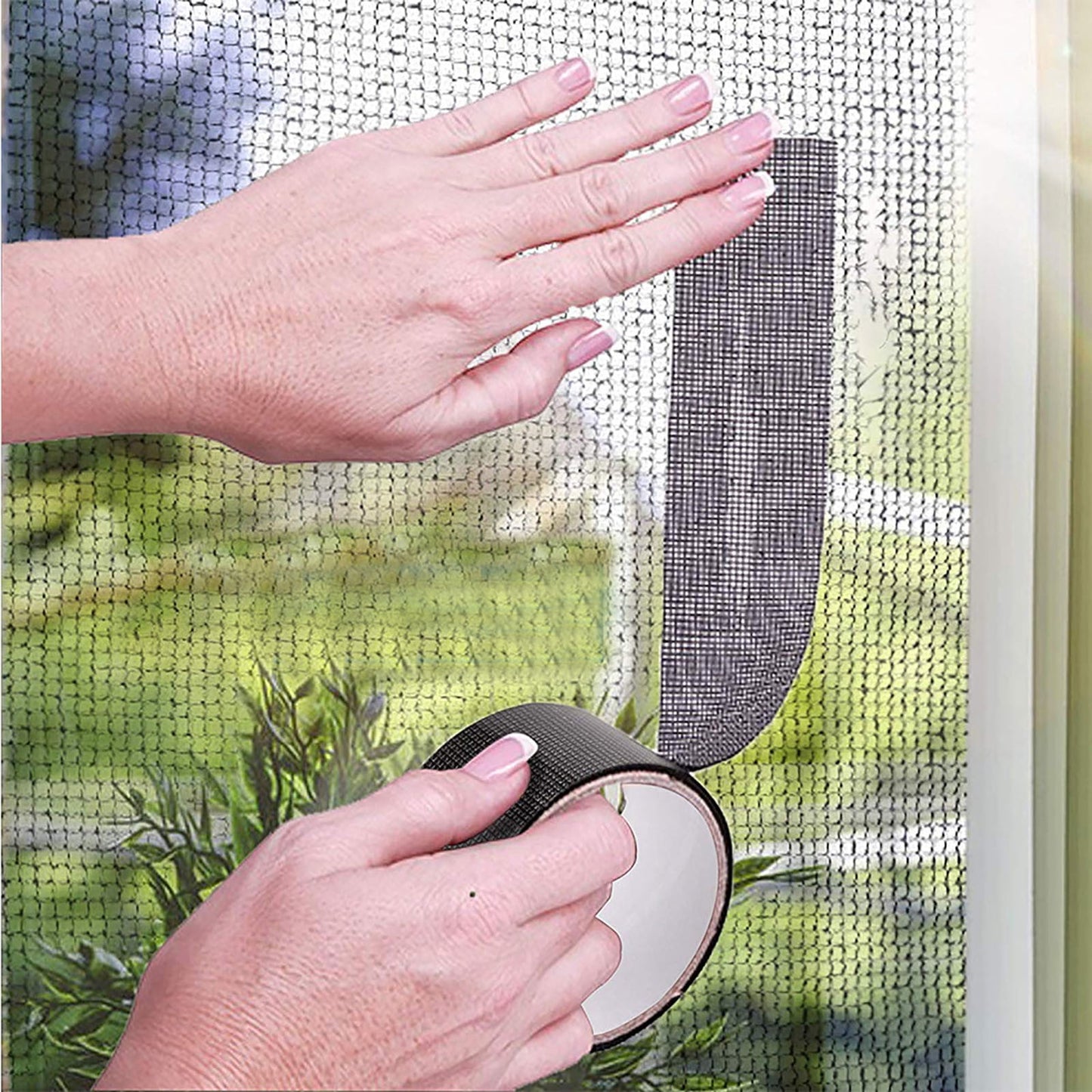 Self-Adhesive Window and Door Screen Repair Tape, Anti-Insect Fly Mosquito Net Patch, 2"x78.74" for Window and Door Screen Fix, Easy to Use, Long-Lasting, Fiberglass Screen Repair Sticker Gray