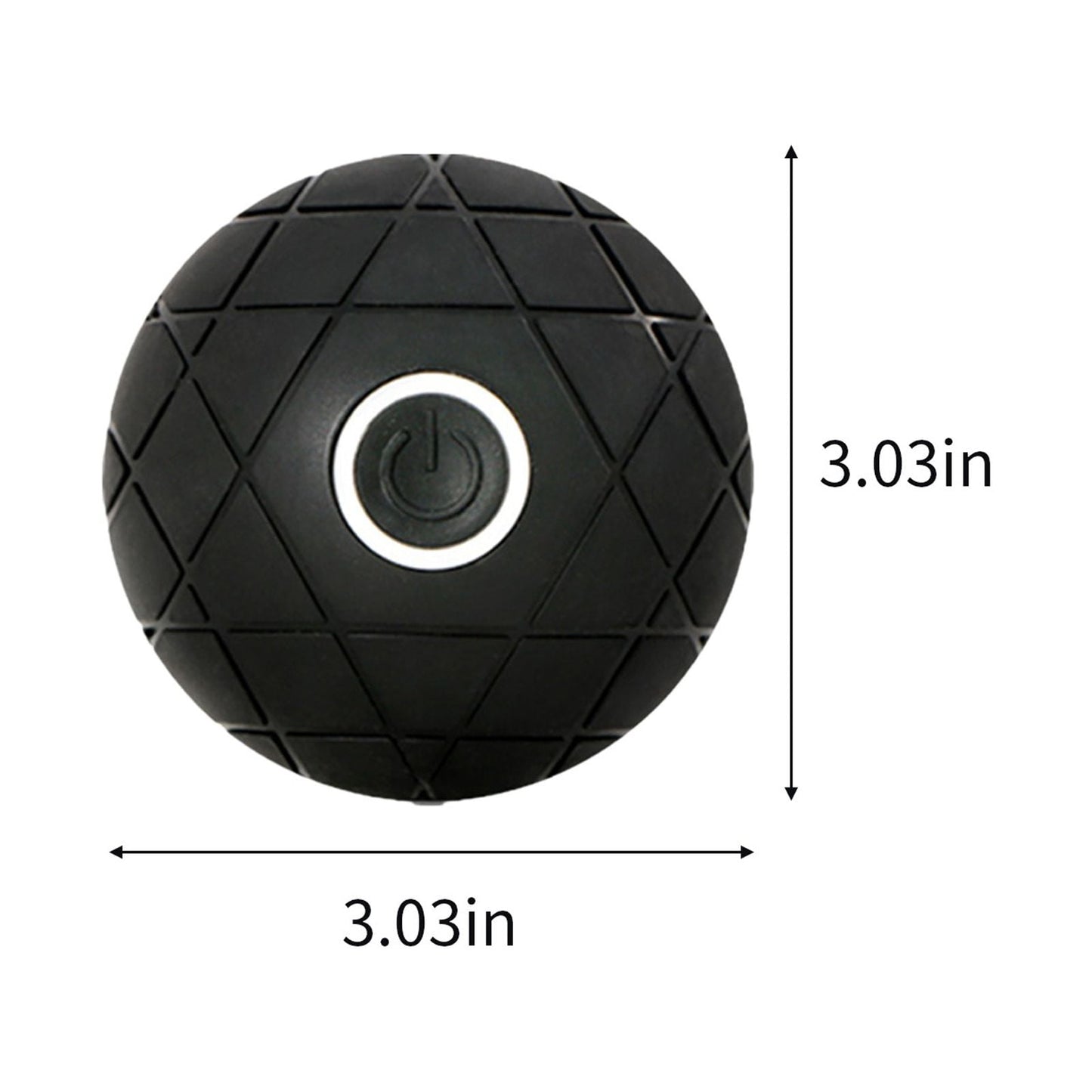 Charging Vibration Massage Ball - 3 Vibration Modes, USB Rechargeable, Fitness Yoga Muscle Recovery, Fascia Ball for Muscle Relaxation, Compact 3x3in, Portable Design, Ergonomic, ABS Material, 170g