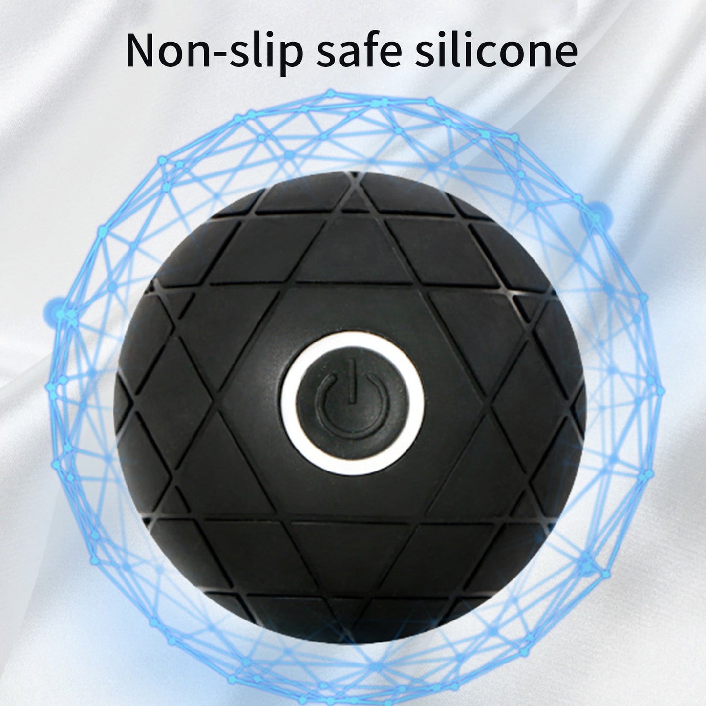 Charging Vibration Massage Ball - 3 Vibration Modes, USB Rechargeable, Fitness Yoga Muscle Recovery, Fascia Ball for Muscle Relaxation, Compact 3x3in, Portable Design, Ergonomic, ABS Material, 170g