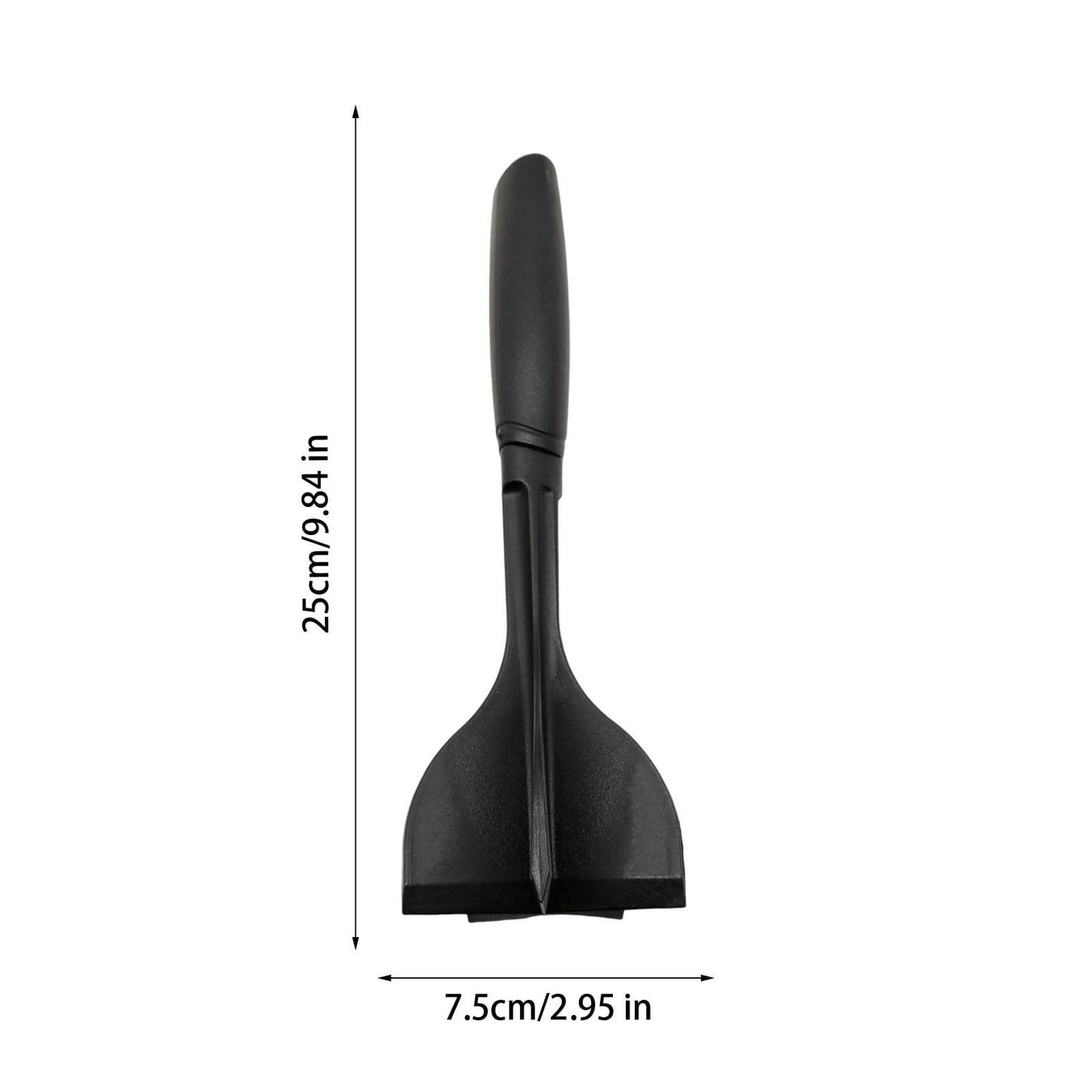 Manual Hamburger Meat Chopper Stirrer - Long Handle Chopper for Mixing Cutting, Egg Salad, Mashed Potato Red, Heat Resistant Meat Masher for Ground Beef, Hamburger Meat, Kitchen Tool black