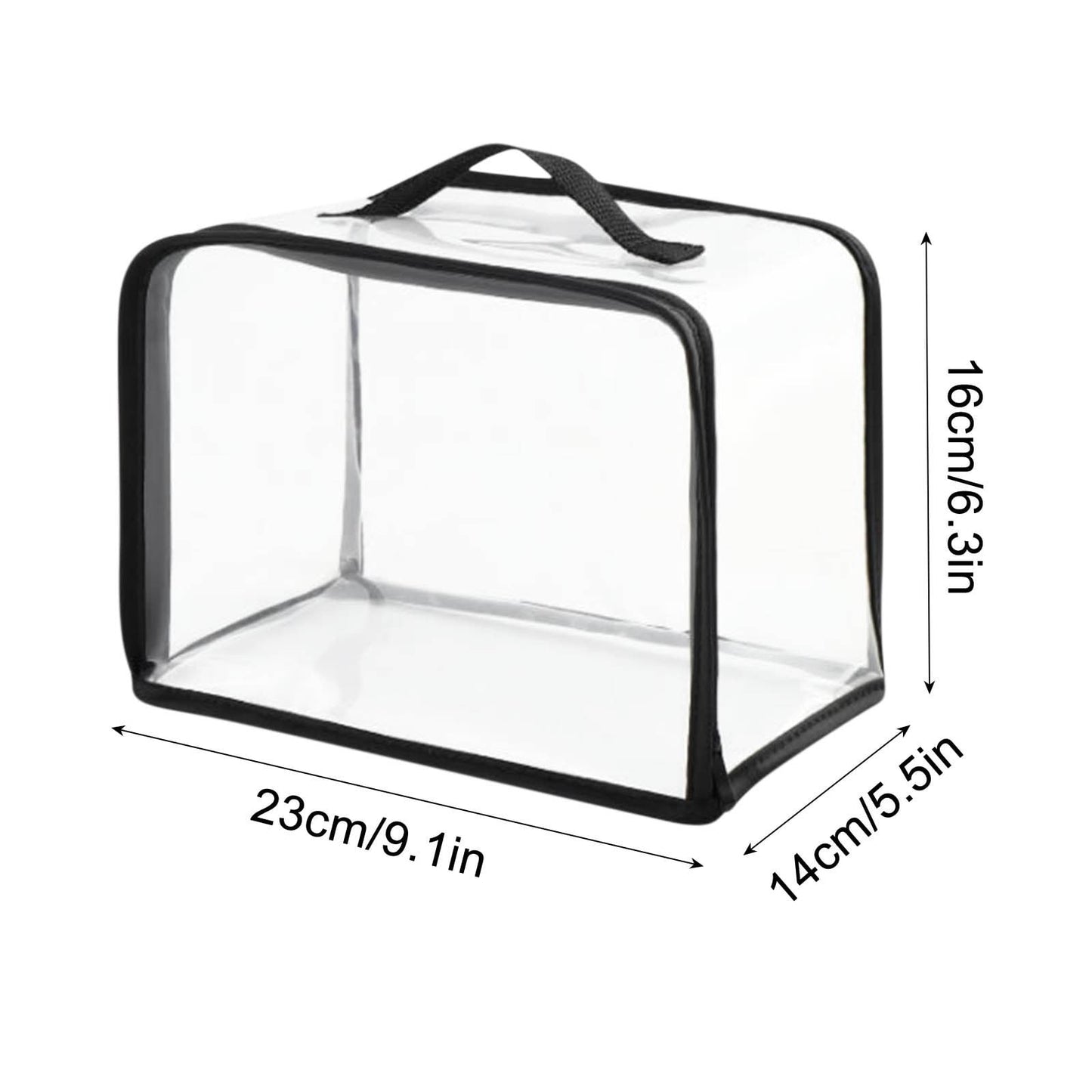 Clear Makeup Bags - Visual Bag Organizing Bag, Large Cosmetic Makeup Bags Set Clear PVC with Zipper Handle Portable Travel Luggage Pouch Airport Airline Vacation Organization A