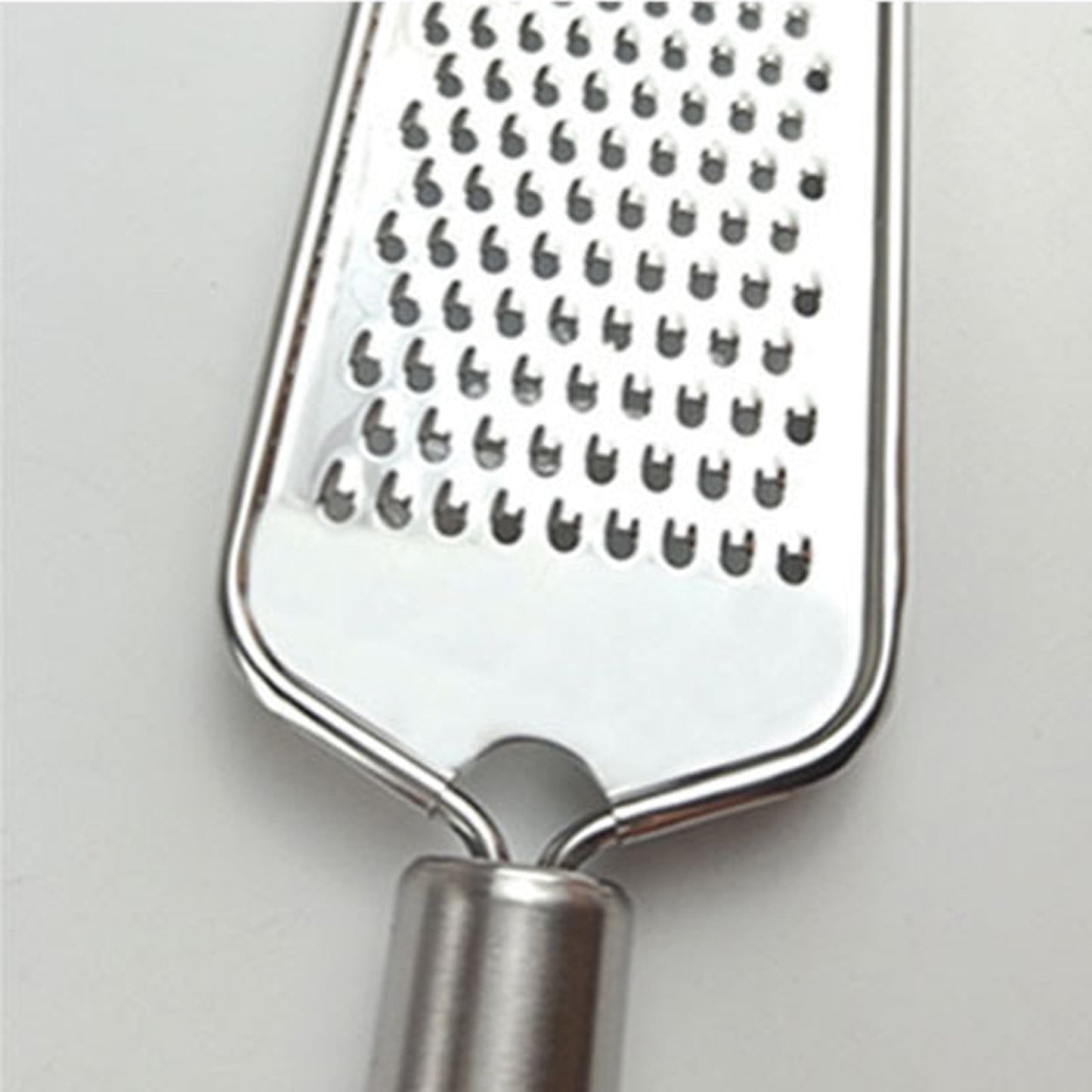 Cheese Grater – Hand-held Stainless Steel Zester for Kitchen, 9.33x2.36in, Non-Clogging Razor Blade for Grating Cheese, Ginger, Chocolate, Garlic, Carrot, Lemon & More, Easy Storage Loop