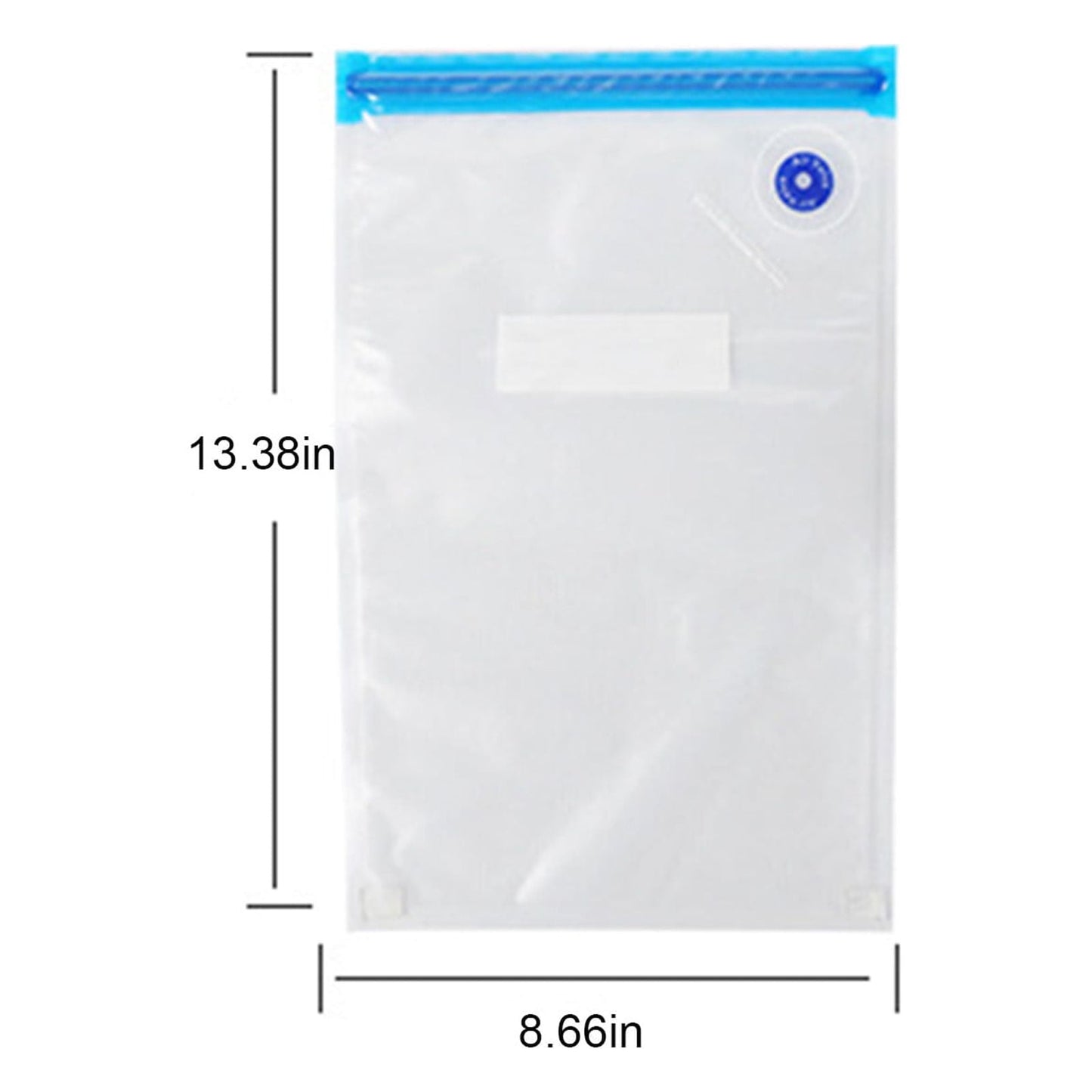 10-Pack Reusable Vacuum Food Storage Bags - BPA-Free, Various Sizes, Double Zipper Seal, Easy-to-Use Vacuum Sealer Bags for Food, Pet Treats & Small Items - Clear, Space-Saving, Freshness Preservation 22*34