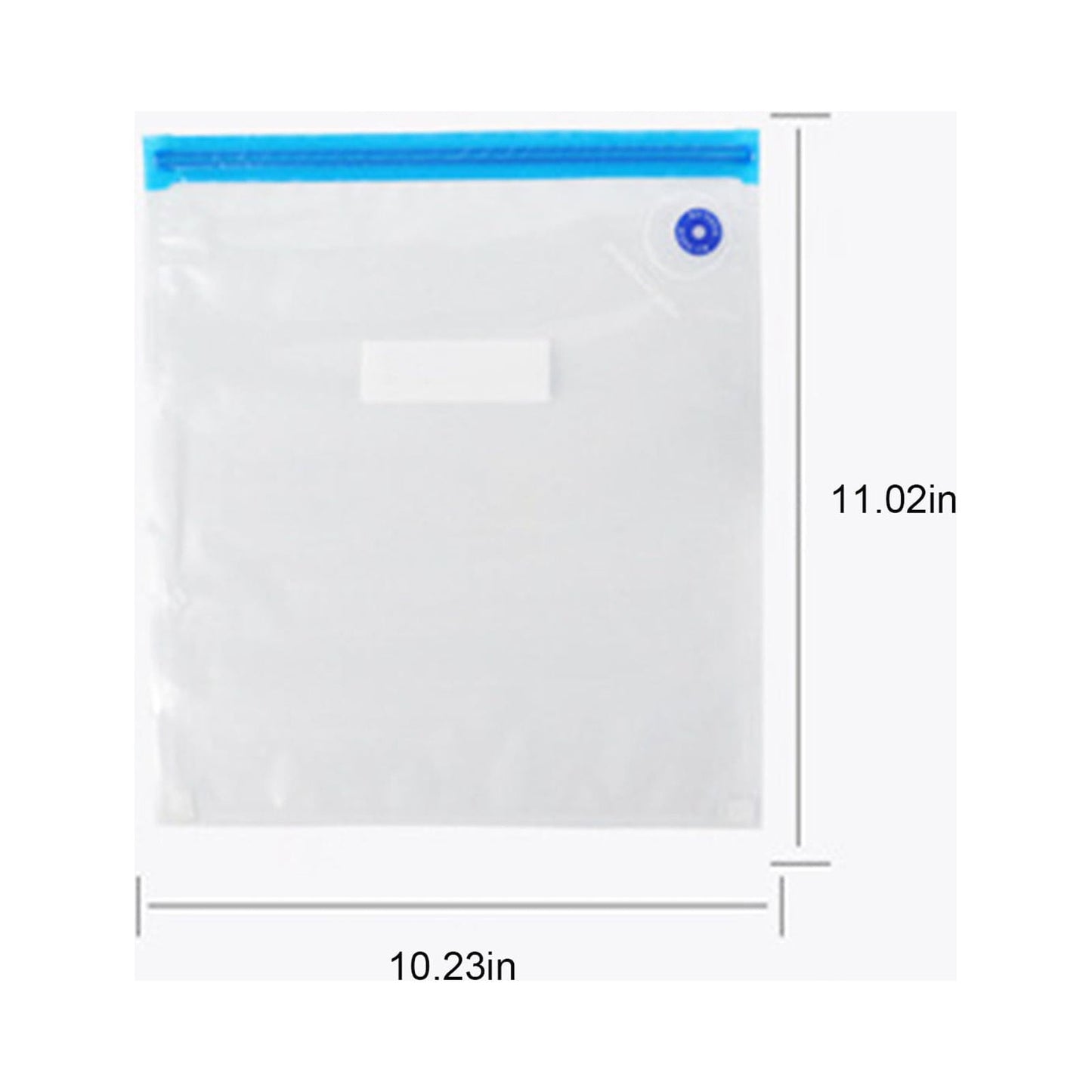 10-Pack Reusable Vacuum Food Storage Bags - BPA-Free, Various Sizes, Double Zipper Seal, Easy-to-Use Vacuum Sealer Bags for Food, Pet Treats & Small Items - Clear, Space-Saving, Freshness Preservation 26*28