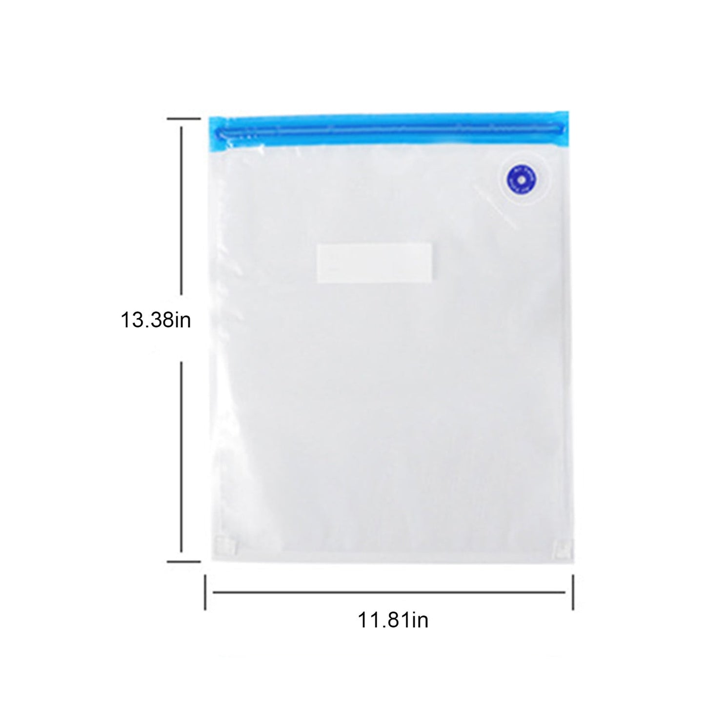 10-Pack Reusable Vacuum Food Storage Bags - BPA-Free, Various Sizes, Double Zipper Seal, Easy-to-Use Vacuum Sealer Bags for Food, Pet Treats & Small Items - Clear, Space-Saving, Freshness Preservation 30*34