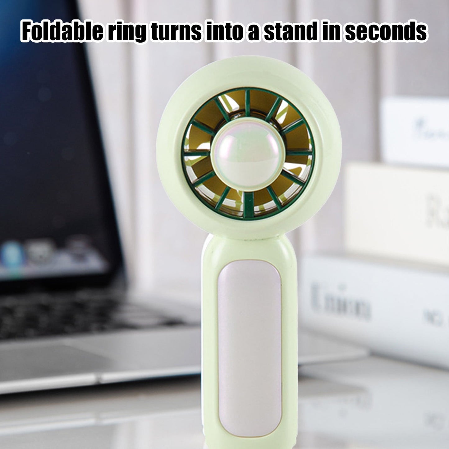 Air Conditioner Fan – The GENUINE Portable Ice Cooling Refrigerating Pad Handheld Cooling Fan That Blows Cold Air Green