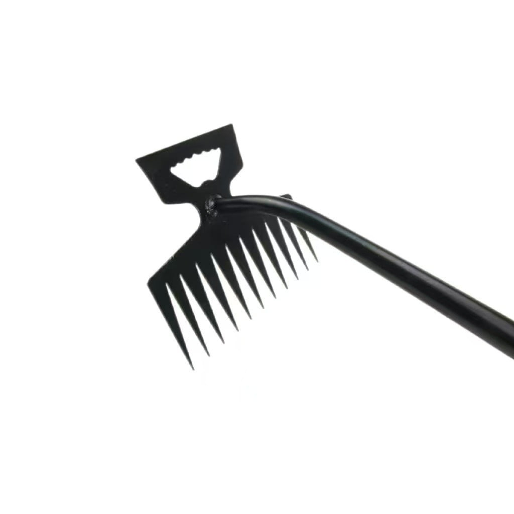 2025 Upgraded Weed Puller Tool, Weeding Artifact Uprooting Weeding Tool Weed Remover Tool 4 Teeth Manganese Steel Weed Pulling Tool, Weeder Tool Dual Purpose Manual Weeders Tool for Garden (19.7inch) A