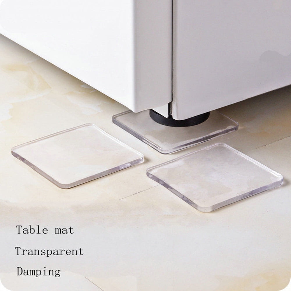 Clear Non Skid Furniture Grippers, 4 PCS Rubber Non Slip Furniture Pads, Self Adhesive Anti Slip Furniture Pads, Anti Slide Hardwood Floors Protectors for Keep Couch Stoppers, 2.76x2.76x0.16 2.76" x 2.76" x 0.16" Clear