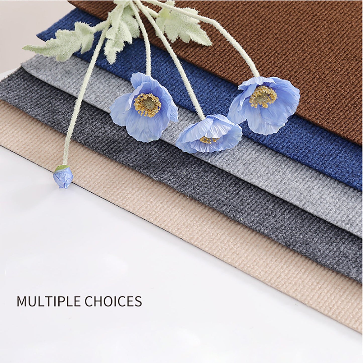 Carpet Tiles Peel and Stick, Self Adhesive Carpet Floor Tile, Anti-Slip Squares Soft Padded Carpet Tiles for Kitchen Bedrooms Indoor Outdoor（24" x 24"） 24" x 24" Brown