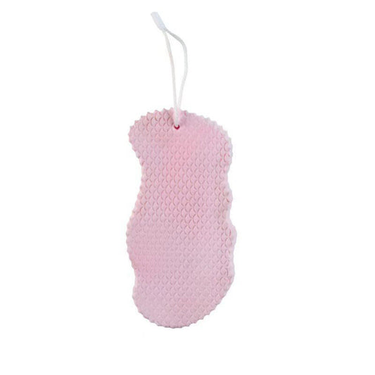 Magic Exfoliating Bath Sponge,3D Super Soft Exfoliating Bath Sponge, Skin Friendly and Reusable for Adults Children and Pregnant Women (Grey) 2.76x5.51x1.18 2.76" x 5.51" x 1.18" White